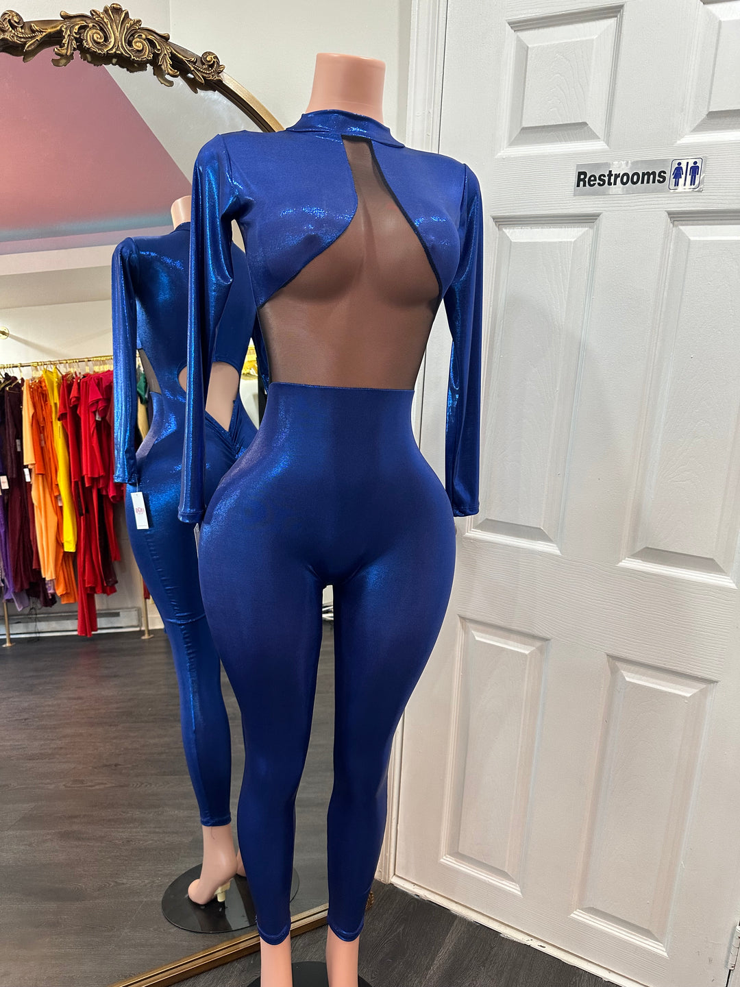 Royal Blue with Glitter Jumpsuit