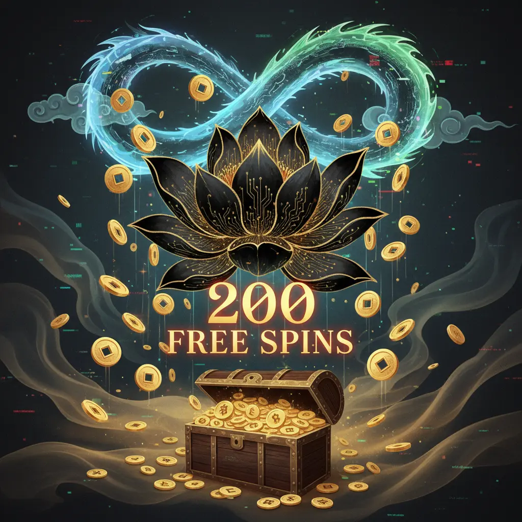200 free spins - Black