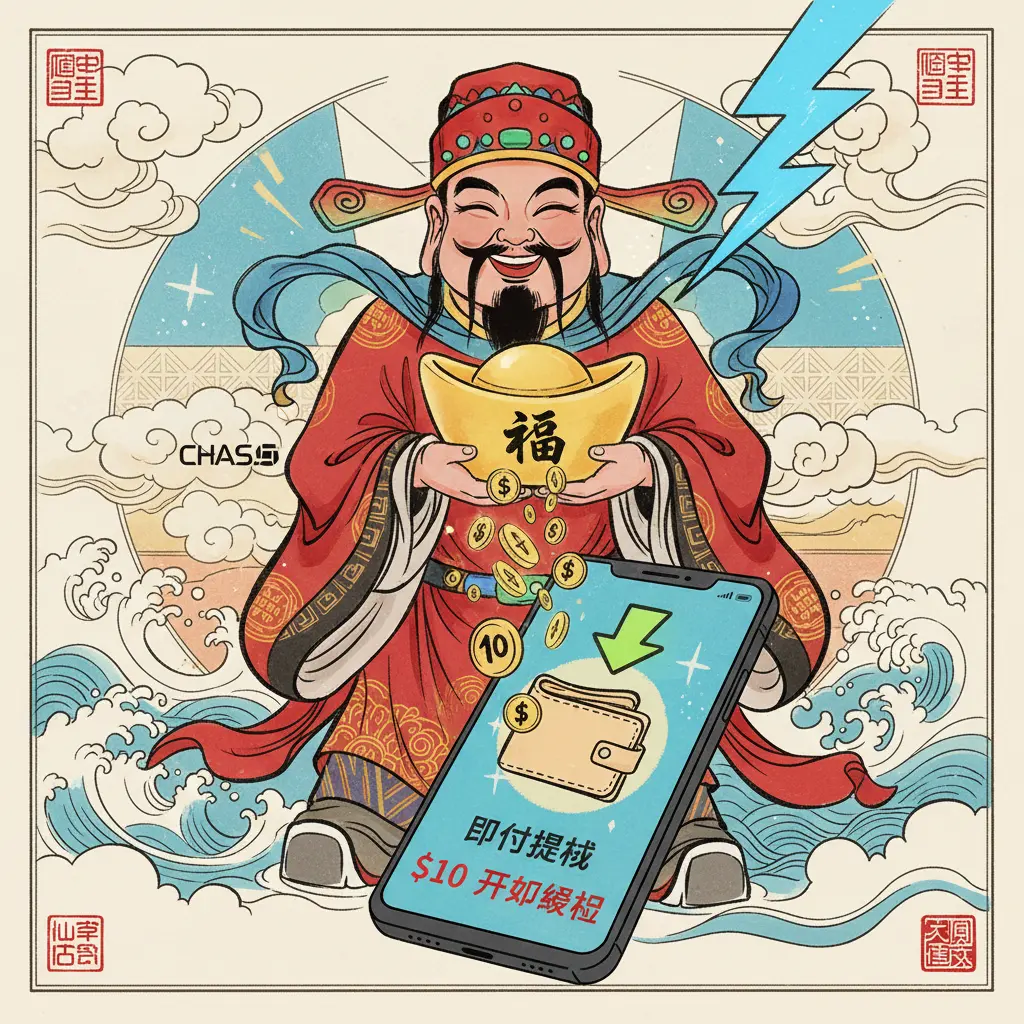 $10 sign up bonus instant withdraw - Chase